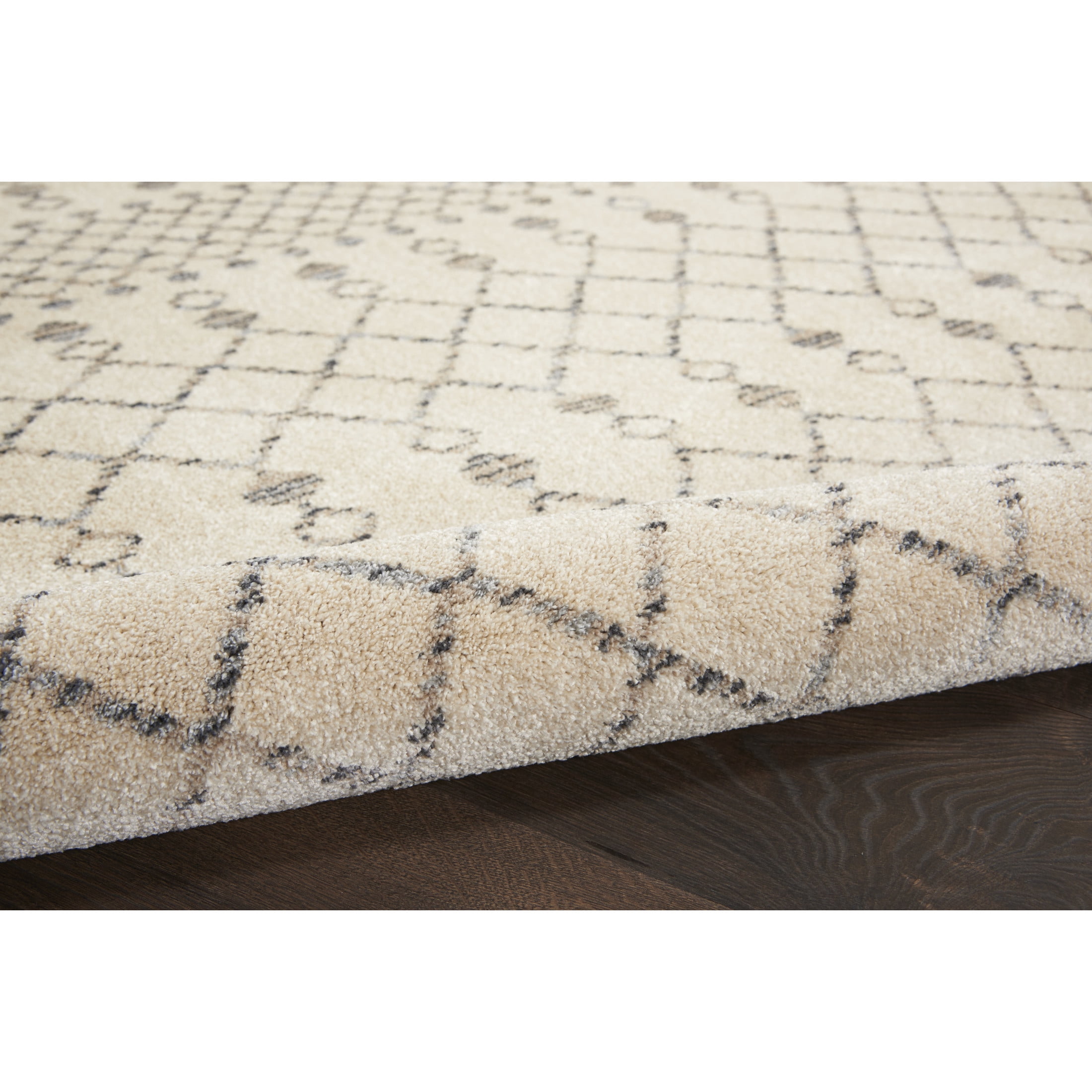 Nourison Palermo 2'3" x 10' Beige Grey Bohemian Indoor Rug