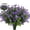 Purple, variant on 6 Pcs Artificial Flowers, Fake Artificial Greenery UV Resistant No Fade Faux Plastic Plants for Wedding Bridle Bouquet Indoor Outdoor Home Garden Kitchen Office Table Vase