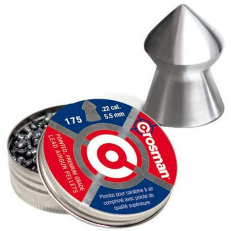 Crosman Pellets Pointed, .22 cal, 5.5mm, 175 ct