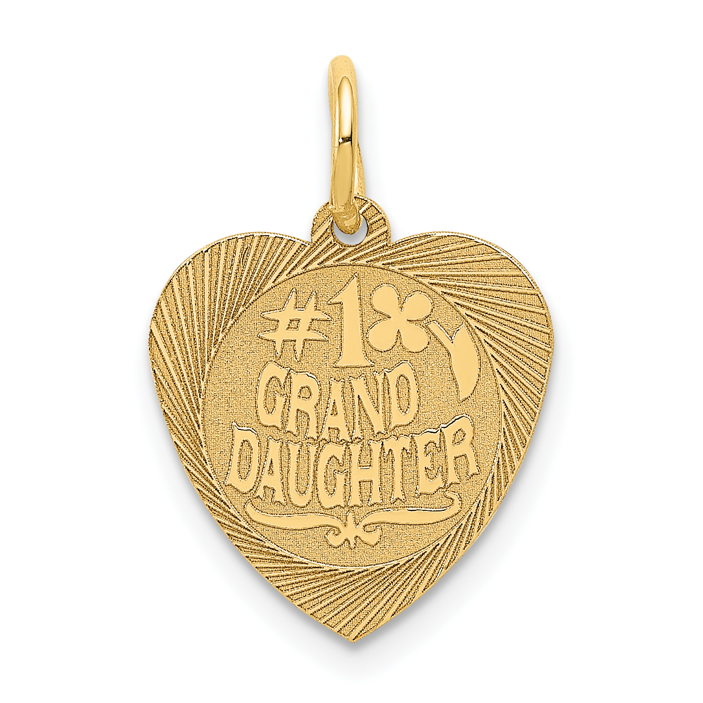 14k Yellow Gold #1 Granddaughter Charm 