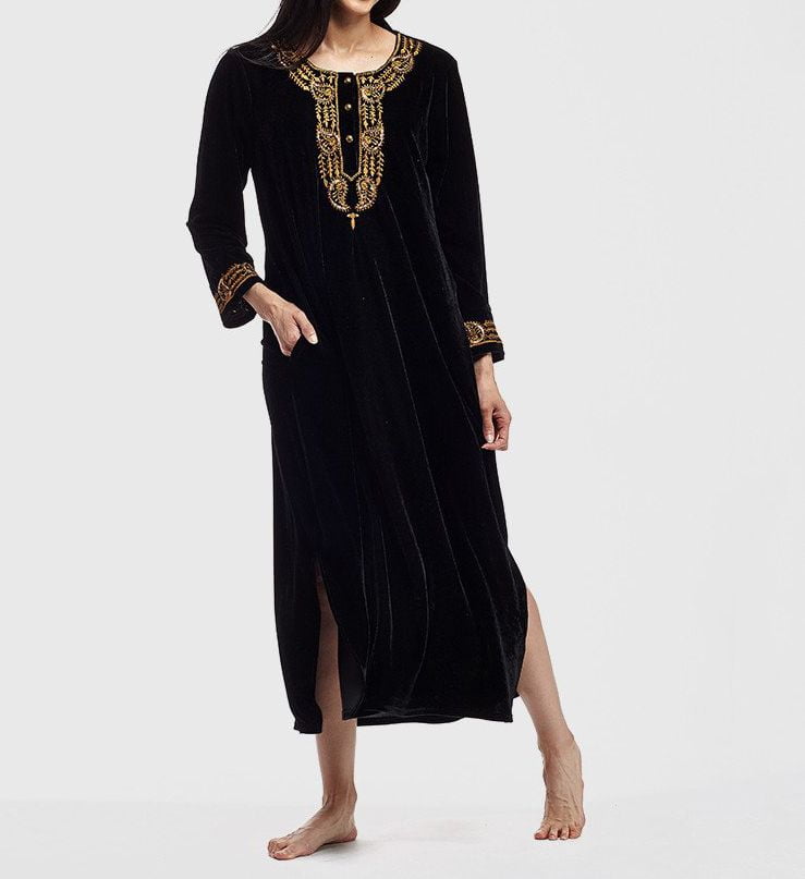velvet caftan