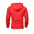 thumbnail image 3 of Hogleaql Men's Tracksuit 2 Piece Hoodie and Sweatpants Solid Color Fleece Pullover Hoodies Joggers Sport Pant Set Sweat Winter Suits with Pockets Red M, 3 of 4