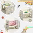 thumbnail image 5 of BanaSuper Toddler Table and Chair Set Plastic Activity Table for Toddlers -Grey, 5 of 13