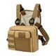 thumbnail image 3 of Bolsa de pecho con múltiples bolsillos, bolsa frontal tipo riñonera, chaleco, bolsa de pecho Caqui, 3 of 9