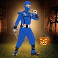 thumbnail image 7 of Ninja Costume Kids Ninja Muscle Costumes Boys Ninja Set Accessories Best Children Gift, 7 of 7