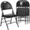 Black Vinyl/Black Frame, variant on Flash Furniture HERCULES Series Ultra-Premium Triple Braced Beige Vinyl Metal Folding Chair with Easy-Carry Handle