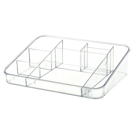 Clear Plastic Cosmetic and Makeup Palette Organizer Desktop Storage Holder for Beauty Supplies Cosmetics