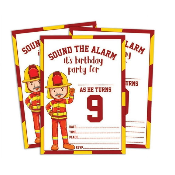 Darling Souvenir White Birthday Invitation Card Printable Fill or Write In Blank Invites Party Supplies Pack Of 28 5 x 7 Inches