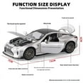 thumbnail image 3 of 1:32 LEXUS LC500 Alloy Sport Car Diecast Metal Model Simulation Sound And Light Toy Collect Display Children Birthday Toys Gift, 3 of 10
