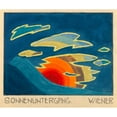thumbnail image 3 of Karl Wiener 17x15 Black Modern Framed Museum Art Print Titled - Sunset (Around 1923), 3 of 5