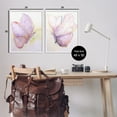 thumbnail image 4 of Stupell Industries Girls Glam Butterfly Wings Animals & Insects Painting White Framed Art Print Wall Art, 24 x 30, Set of 2, 4 of 9