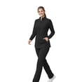 thumbnail image 2 of M&M SCRUBS Women’s Full Zip Scrub Jacket – 4-Way Stretch Warm-Up Jacket with Stand Collar, Moisture-Wicking (Black, Small), 2 of 7