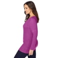 thumbnail image 3 of Jessica London Women's Plus Size V-Neck Ribbed Sweater, 3 of 5