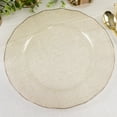 thumbnail image 5 of Efavormart 10 Pack Gold Glitter Large Plastic Party Plates with Ruffled Rim, Transparent Heavy Duty Round Disposable Dinner Plates - 11", 5 of 11