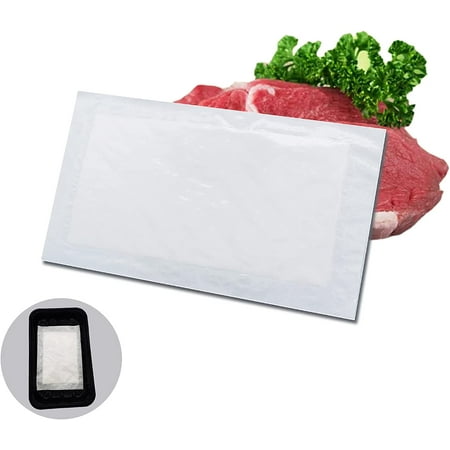 

Meat Absorbent Pads Dri Lock 60 Grams 3.54 x 5.11-Inch White Meat absorbant soaking pads for Kitchen and Shop (100Pcs)