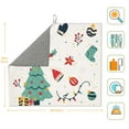 thumbnail image 3 of XMXT Microfiber Drying Mats, Christmas Pattern Flat Design Absorbent Dish Drying Mat for Kitchen Counter, 16 x 18 inches, 3 of 9