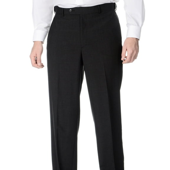 Palm Beach Men's Performance Expander Flat Front Dress Pants