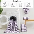 thumbnail image 6 of Jessy Home 6 Piece Dark Purple Bath Towel Set for Bathroom-2 Bath Towels,2 Hand Towels,2 Washcloths Soft and Plush Highly Absorbent Towel for Hotel & Spa, 6 of 7