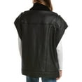 thumbnail image 2 of IRO womens  Fjord Leather & Shearling Jacket, 32, Black, 2 of 3