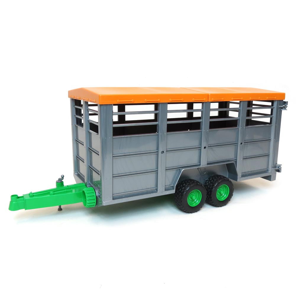 Trailer Cattle Trailer 2 Axles With 1 Cow Toy Bruder BRU2227 