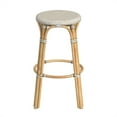 thumbnail image 4 of Butler Specialty Company Tobias Rond en Rotin Tabouret de Bar 30" - Blanc et Point de Bronzage, 4 of 7