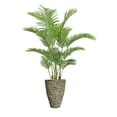 thumbnail image 1 of Vintage Home Artificial Faux Real Touch 84" Tall Real Touch Palm Tree And Fiberstone Planter, 1 of 5