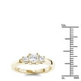 thumbnail image 3 of Ladies 14K Three Stone Natural 0.6 Ctw Diamond Engagement Ring For Her (Yellow Gold Size 7.5), 3 of 3