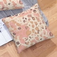 thumbnail image 7 of Multi-Size Linen Sofa Pillow Cover Invisible Zipper Open And Close Strong Use For Sofa Chair Garden Sofa Car Rose Gold Foil Leopard Print_42 18"X18", 7 of 7