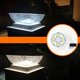 thumbnail image 4 of Poste de cerca de luces de tapa Luces de poste para exteriores Fácil instalación Durable Alto Negro, 4 of 9