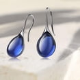thumbnail image 4 of Pendientes colgantes Salvador Moderno Azul, 4 of 9