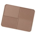 thumbnail image 4 of Plato de silicona Mat de secos Mat de drenadora Tapa de corte seco rápido Almohadilla sin deslizamiento para tazones de vajillas Café de comedor del Rojo marrón, 4 of 8