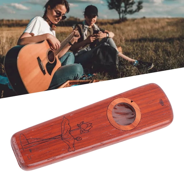 Wood Kazoo Handmade Classic Timbre, Lightweight And Portable Musical Instrument For Choirs And Accompaniment Bands