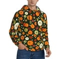 thumbnail image 2 of Goofa Harvest Pumpkins for Men's Hooded Sweatshirt - Lightweight Pullover Hoodie with Kangaroo Pocket, Perfect for Everyday Wear-4X-Large, 2 of 7