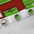 thumbnail image 4 of Homewish Boys Sport Rugby Curtains Pack of 2 (42x84 Each), Brown Initial H Letter Curtains Blackout, Chic Stripes Abstract Bedroom Curtains, Curtains and Drapes Decor, 4 of 6