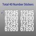 thumbnail image 2 of VUDECO 40 PCs Decal Reflective Mailbox Numbers Stickers House Numbers For Outside Address Numbers for Houses Adhesive Number Stickers Waterproof Mailbox Numbers For Outside Fade-Resistant 3 inch White, 2 of 7