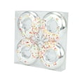 thumbnail image 4 of Donut colgante perfecl decoración navideña Color Plateado 4 Piezas, 4 of 8