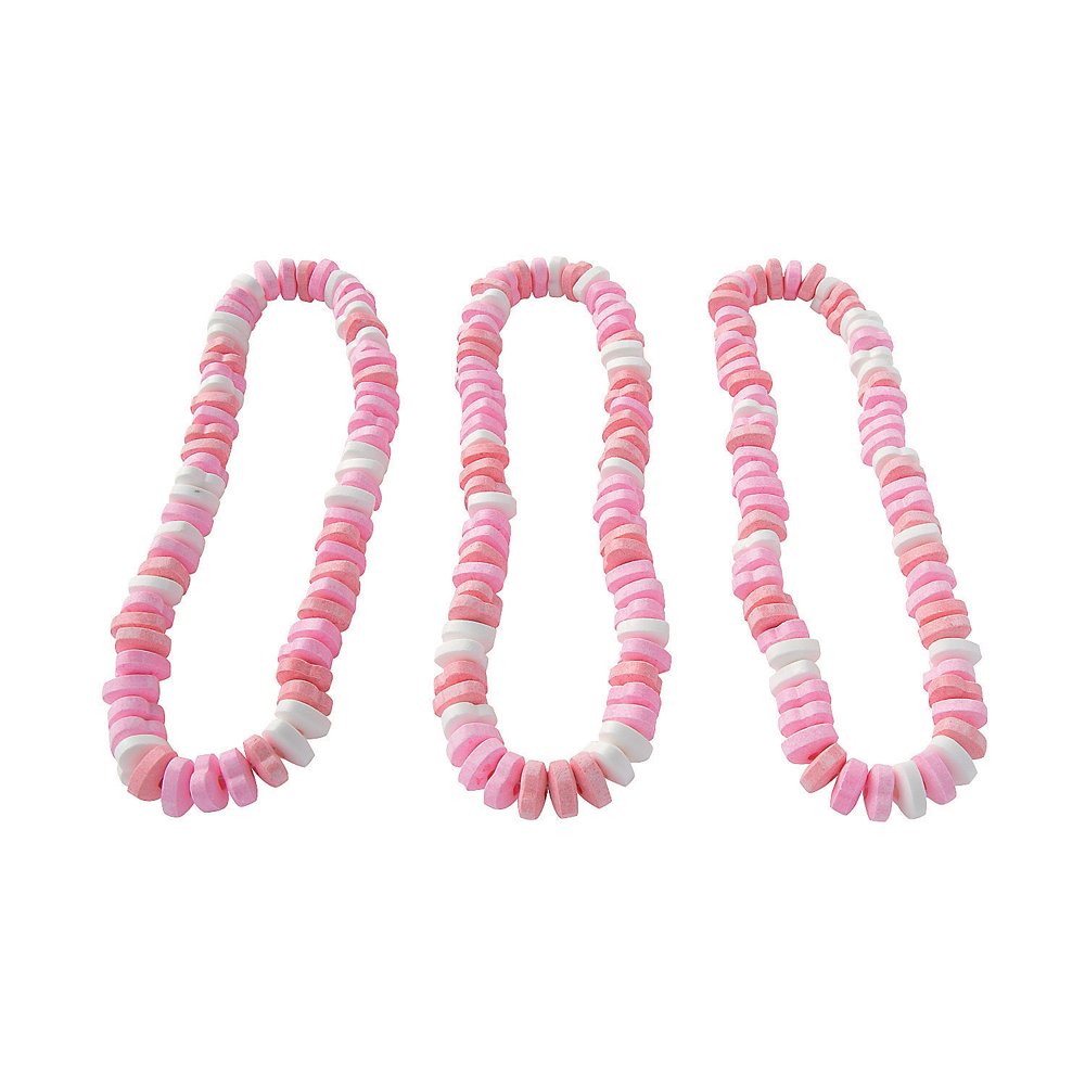 Heart Shaped Candy Necklaces(2Dz) Edibles 24 Pieces