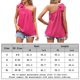thumbnail image 2 of Chaleco Camiseta sin mangas para mujer, camiseta suave con cuello de un hombro para ir de compras (Rose Red S) Cgtredaw Rosa roja T S para Mujer, 2 of 7