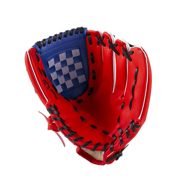 CHOKBaseball Gant pour Enfants Protection Améliorée Gant de Softball Fil à Coudre Haute Résistance Confort Mitaine de Softball Brun