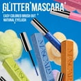 thumbnail image 5 of Glitter Mascara Eye Shadow Extension Curling Volume Mascara Sparkling Purple/Pinks/Green/Blue/Yellow/Gold/Sliver Mascara ,Volumizing, Defining, Non-Clumping Mascara 6g, 5 of 7