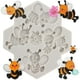 thumbnail image 1 of Molde de silicona YANQINMS para fondant con forma de abejorro y girasol, 1 of 9