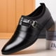 thumbnail image 1 of Zapatos de cuero Zapatos de vestir de negocios para hombres Zapatos para hombres Zapatos de punta de gran tamaño para jóvenes, 1 of 5