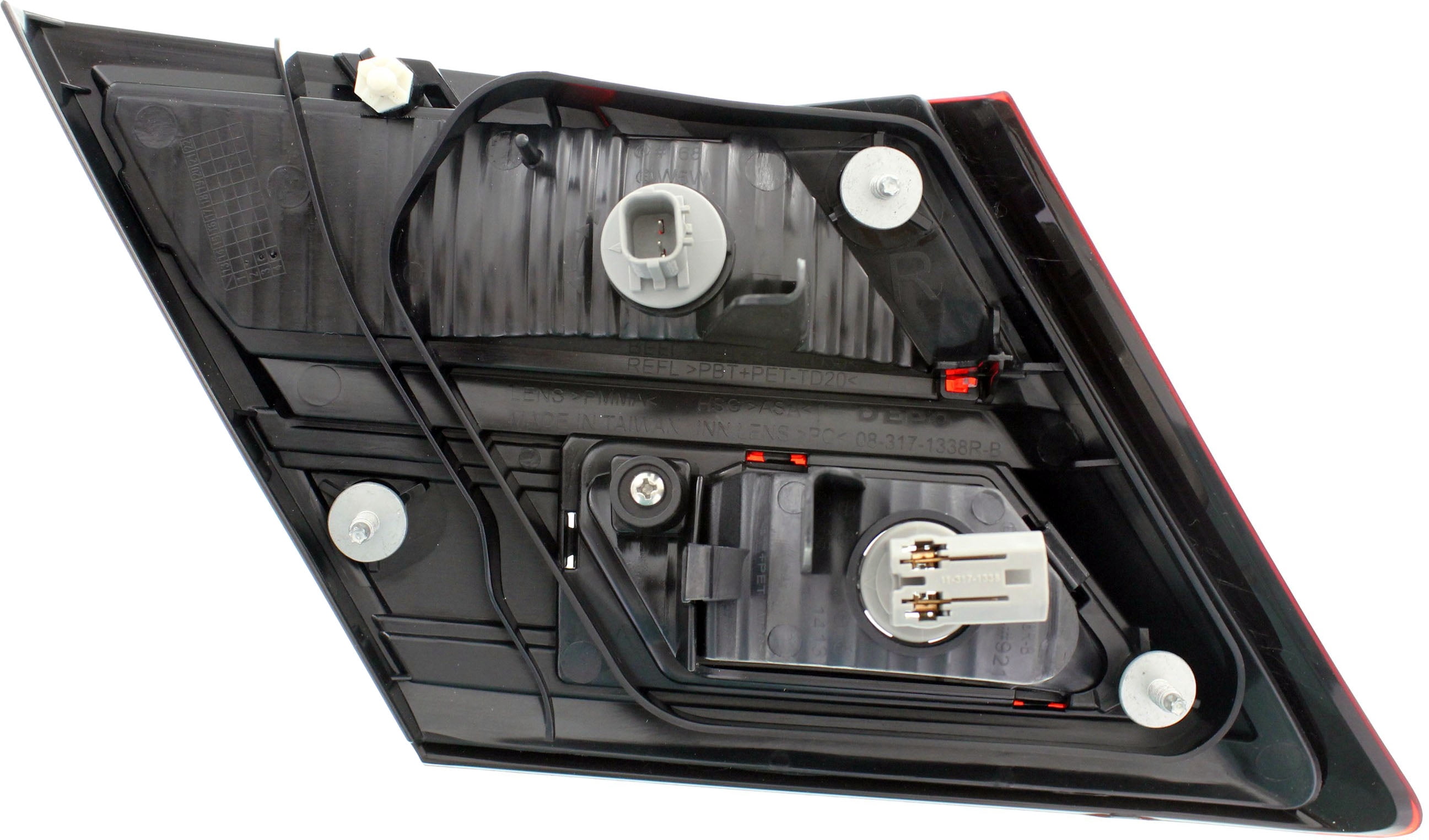 Tail Light Compatible With 2013-2015 Honda Civic Right Passenger Side, Inner With bulb(s)