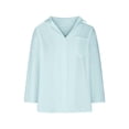 thumbnail image 4 of Bowake Women's Button down Shirts Lapel Long Sleeve Casual Comfy Ladies Work Office Fall Spring Blouse Tees, 4 of 7