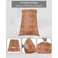 thumbnail image 7 of Boho Orange Pillow Covers King Size, Country Style Bohemian Floral Retro Tribal Soft Bed Throw Pillowcases Breathable Cooling Long Lumbar Body Pillow Sham Cover for Bed Sofa 20''x40'', 7 of 7