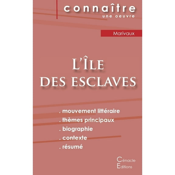 Fiche de lecture L'Ãle des esclaves de Marivaux (Analyse littéraire de référence et résumé complet), (Paperback)