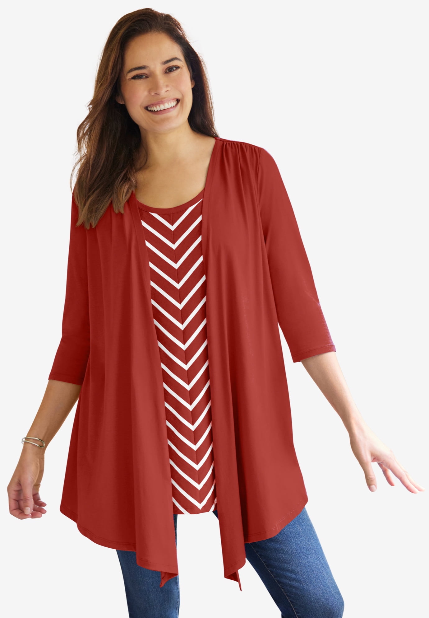 Plus Size 7-Day Layered 2-In-1 Tunic - image 4