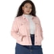 thumbnail image 1 of ChaqueDe MezclilDeshilachaCon Frente Lavado Clásico PaMujer De TalGrande Ro1X, 1 of 6