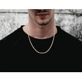 thumbnail image 5 of Savlano 2mm-5mm Stainless Steel Rose Gold Color Rope Twist Necklace Chain for Men & Women Comes in 16-30 inches Gift Box, 5 of 7