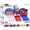 4th of July 2, variant on LMJSHOP 350 Pcs Black Plates and Napkins Party Supplies Plate Sets | Sturdy Plastic Dinnerware Set With 9" & 7" Plates, 12 Oz Cups, Lunch Napkins and Cutlery Serves 50 for Birthdays & Everyday